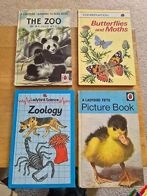 4 Ladybird Books Conservation Butterflies Moths The Zoo Zoology Fifth Picture • £4.50