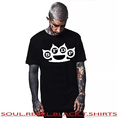 Five Finger Death Punch Hard Rock Punk Rock  Blackt Shirts Men's Sizes • $14.39