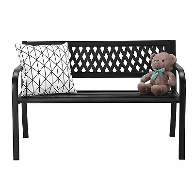Cast Iron Outdoor Garden Bench 2 Seater Patio Chair Metal Park Garden Furniture • $98.30