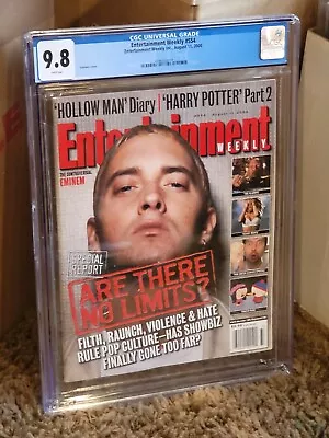 EMINEM Newstand CGC 9.8  Entertainment Weekly Magazine 2000 - Pop=1: None Higher • $899