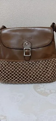 Alexander McQueen Leather Crossbody Bag Brown Authentic Women New From Japan • $195.19