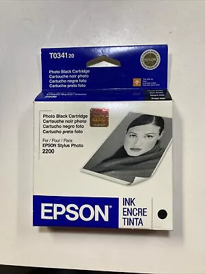 Sealed Epson T034120 PHOTO Black Ink-DATED 2008 Epson Stylus Photo 2200 • $6.99