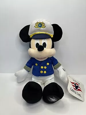 Disney Cruise Line Captain  Mickey Mouse 12” Plush Stuffed Toy • $19.99