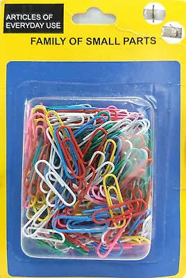 Large 50mm Paper Clips Large Coloured Office School Stationery 200 400 600 • £2.99