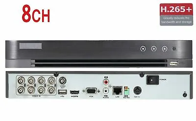 Hikvision(OEM) DS-7208HQHI-K1 8CH HD-TVI DVR 4MP TVI/CVI/AHD/CVBS/IP H.265+ • $99.95