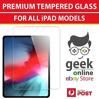 Tempered Glass Screen Protector For Apple IPad 10th 9th 8th 7th Gen Air Pro 12.9 • $9.90