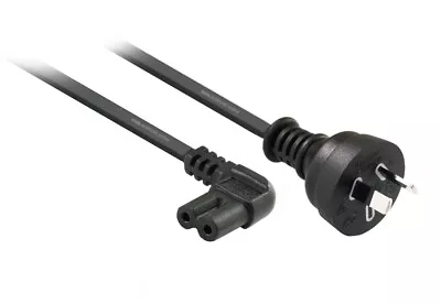 $11.95 • Buy 0.5M 2Pin AU Main Plug Wall To Right Angle IEC C7 Power Cable