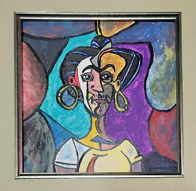 1979 Frida Kahlo Portrait In The Style Of Picasso By WHO's WHO Listed Artist! • $499