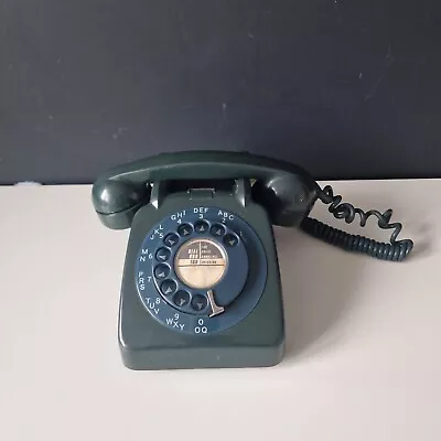 Vintage GPO Rotary Dial Telephone 706 L Dark Green - UNTESTED • £29.99