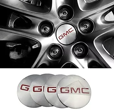 4x Silver 70mm Wheel Center Cap Sticker Decal GMC Yukon Terrain Denali Arcadia • $8.99