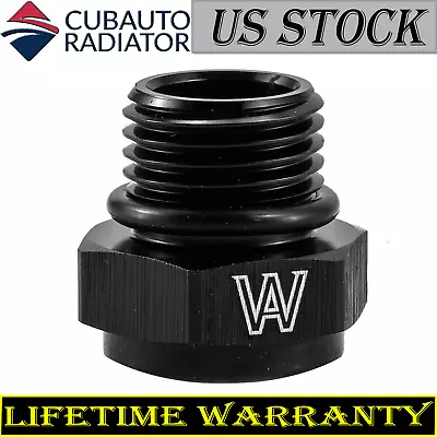 6AN ORB O Ring Boss Adapter AN 6 Fitting ORB 1/8 NPT On End / Black • $7.99