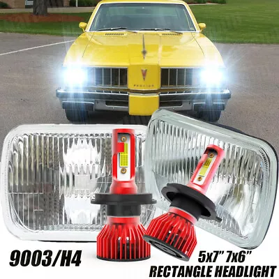 7 X6  Inch Sealed Beam Headlight Conversion High/Low Beam 100W H4 LED • $91.69