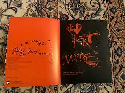 HAND SIGNED Ralph Steadman ✍🏻 Exhibition Catalogues - Minor Sticky Ink Spots • £44