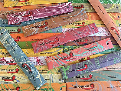 Auroshikha Incense Sticks-Authentic Indian Joss Insence Buy 3 Get 2 FREE!-ADD 5 • £2.49