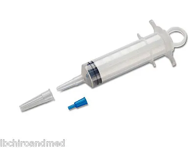 2 Pack--60ml Plastic Syringe-Large Thumb Ring Syringes 60cc-Free Shipping ! • $7.99