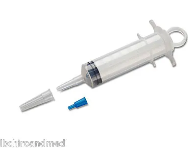 5 Pack--60ml Plastic Syringe-Large Thumb Ring Syringes 60cc-Free Shipping ! • $13.88