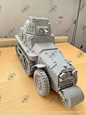 Ww2 French Half-track Schneider Amc P16 3d Printed Many Scales Available • £25
