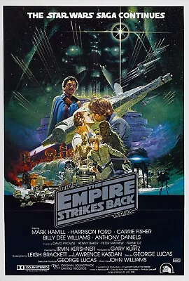 Art Print 1980 Promo Poster  Star Wars: Empire Strikes Back  80s Scifi Film Gift • $13.99