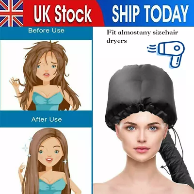 Adjustable Bonnet Hood Hair Dryer For Home & Salon Use Portable Hair Dryer Cap • £7.87