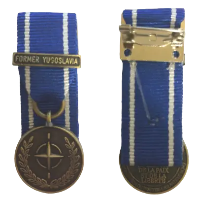 Miniature Nato Former Yugoslavia Medal / LOOSE OR COURT MOUNTED - FAST DISPATCH • £7