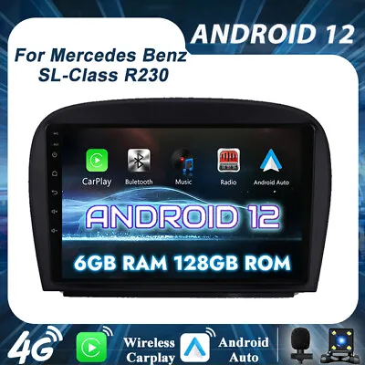 For Mercedes-Benz SL-Class R230 Car Stereo Radio GPS Navi Android12 CarPlay 128G • $243.99