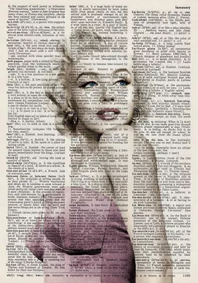 Marilyn Monroe * Vintage Dictionary Paper Art Print • $9.45