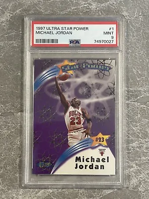 1997-98 Fleer Ultra Michael Jordan Star Power #1 PSA 9 MINT Bulls • $161.91