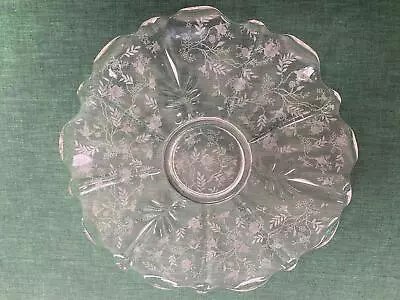 Fostoria Crystal CHINTZ Baroque Shape Torte Platter 14 1/4  • $38.24