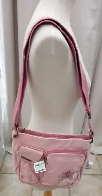 £8 • Buy Animal Ex Display Pink Canvas Shoulder Bag With Wallet (with Label)