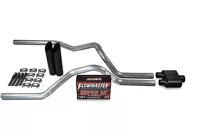 Ford F-150 Truck 04-14 2.5  Dual Exhaust Kits Flowmaster Super 10 Black Tip • $314.99