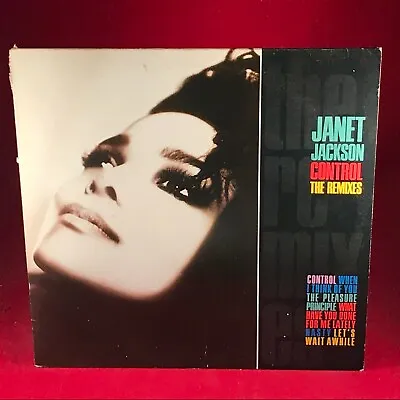 JANET JACKSON Control The Remixes 1987 UK Vinyl LP  INNER Let's Wait Awhile • £14.99