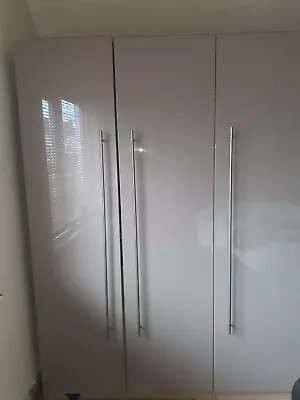 £40 • Buy Ikea Fardal Wardrobe Doors (high Gloss, Dark Beige)