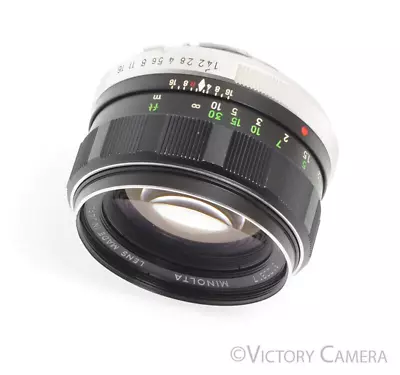 Minolta Rokkor-PF MC 58mm F1.4 Prime Lens -Stiff Focus- • $73.26