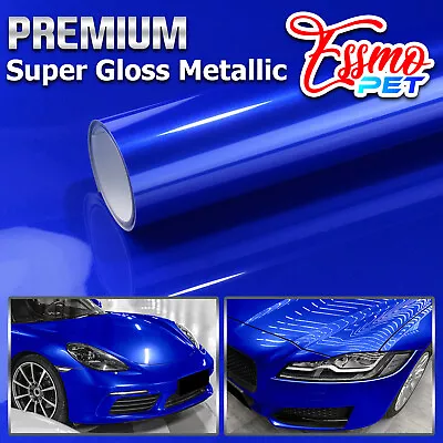 ESSMO PET Super Gloss Metallic Car Vehicle Vinyl Wrap Decal Sticker Like Paint • $599