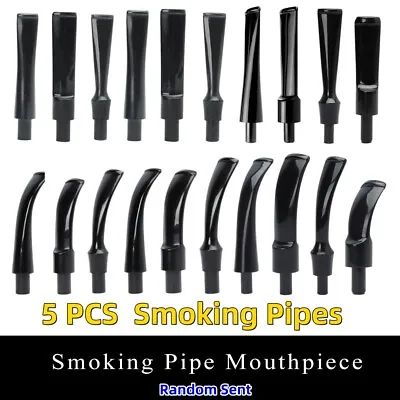 5pcs Filter Straight Pipe Stem For Tobacco Pipes Plastic Pipe 9mm Mouthpiece • $28.92