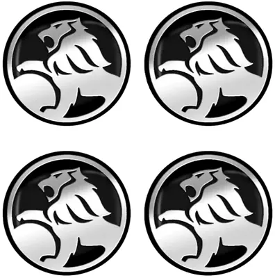 Holden Commodore VB-VF 56mm Black/Silver Wheel Hub Centre Cap Decals (Free Post) • $29.95