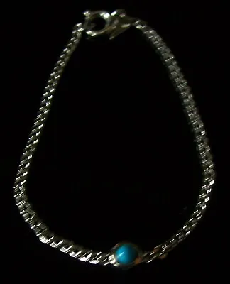 Sarah Coventry Girls Turquoise Cab Bracelet Southwest Design 6  Small Kid's Size • $12