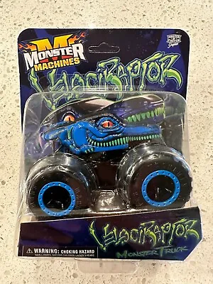 LIMITED EDITION BLUE Velociraptor MONSTER JAM Throttle Monster Truck Diecast  • $29.99