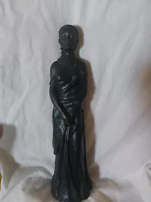 LARGE 43cm H African Masai Female Figurine Leonardo Collection 17in • £29.99