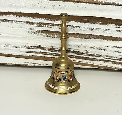 Vintage 3.1 Inch Hand Painted Collectable Brass Bell From Toledo Spain • $12.99