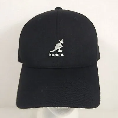 Kangol Flexfit Wool Blend Black Baseball Hat Fitted Size S/M #8650BC • $14.39