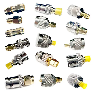 SMA To N UHF PL259 BNC RPSMA SO239 Male Female Connector Converter RF Adapter SS • $1.89