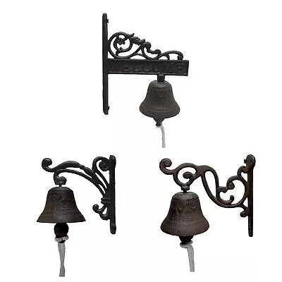 Dinner Bell Cast Iron Bell For Front Door Rustic Vintage Western Farmhouse Bells • $46.71