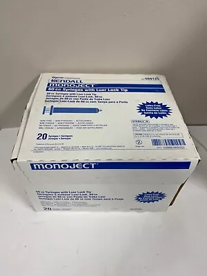 Kendall Monoject 60cc Syringes With Luer Lock Tip 20/PK • $39