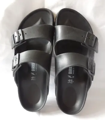 Birkenstock 36 Black Narrow Fit • $85