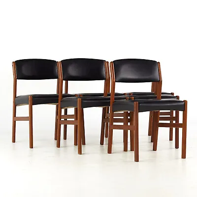 Erik Buch Style Mid Century Teak Dining Chairs - Set Of 6 • $3347