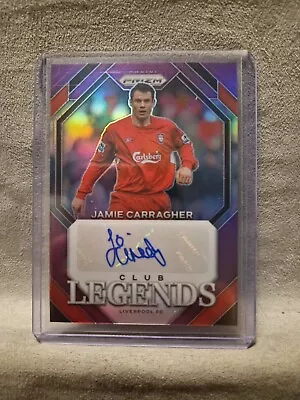 Jamie Carragher Prizm Club Legends Autograpgh 16/25 Purple Liverpool FC  • £65