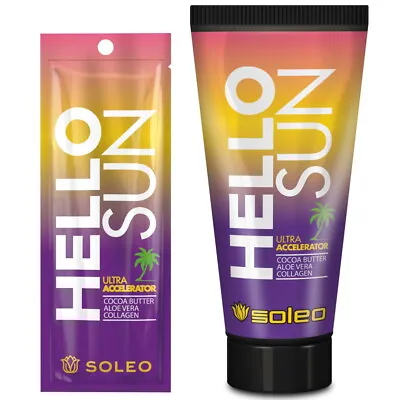 Soleo Hello Sun Ultra Accelerator Sunbed Tanning Lotion Cream Bottle Or Sachet • £3.99