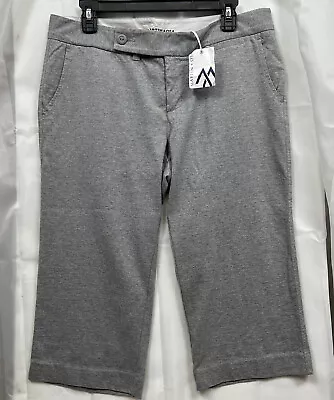 Martin & Osa Gray Cotton Capri Crop Pants Women Sz.12 NWT • $19.99