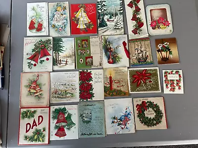 23 Vintage Christmas Greeting Card Lot 1940’s & 1950’s • $19.99